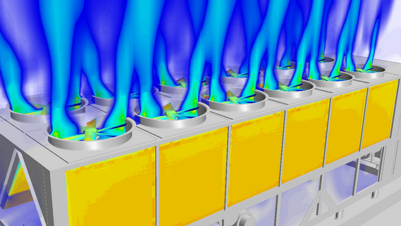 CFD Scambio Termico Unità Raffreddamento | Chiller CFD Scambio Termico Unità Raffreddamento | Chiller Heat Exchange
