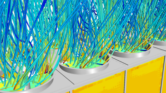 Analisi fluidodinamica computazionale CFD di Chiller e Unità di Raffreddamento