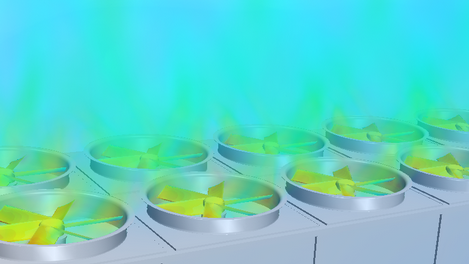 Analisi fluidodinamica CFD di Chiller e Unità di Raffreddamento