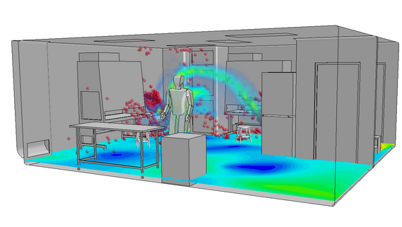 CFD Tempo Evacuazione Contaminanti Camera Bianca | Cleanroom CFD Tempo Evacuazione Contaminanti Camera Bianca | Cleanroom Contaminants Purge Time